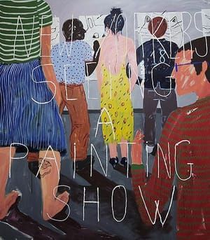 Artwork Title: Newyorkers seeing a painting show