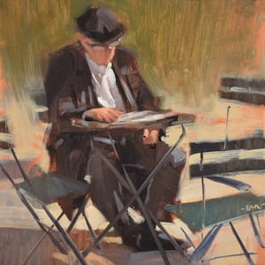 Artwork Title: Reading in the Park