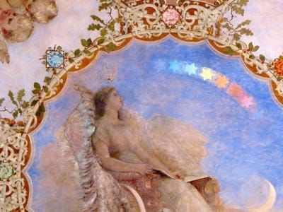 Artwork Title: Panel 7, The Light of Astronomy (indigo), The Spectrum of Light