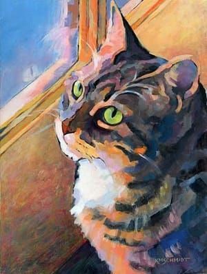 Artwork Title: Wide-Eyed Wonder Kitty