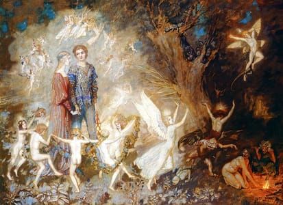 Artwork Title: Yorinda and Yoringel in teh Witche's Wood