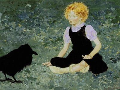 Artwork Title: The Raven Girl