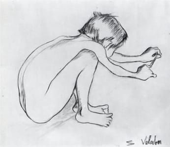 Artwork Title: Maurice playing with slingshot