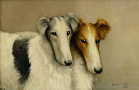 Artwork Title: Hundporträtt  (Dog portrait)