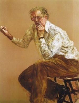 Artwork Title: Self Portrait Seated at Work