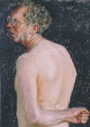 Artwork Title: Self Portrait in Profile from the Back