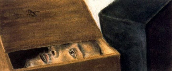 Artwork Title: Mask and Boxes