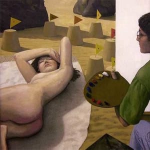 Artwork Title: Artist and Wife