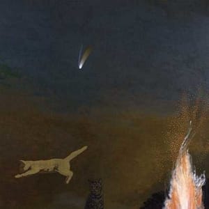 Artwork Title: Cats and Comet
