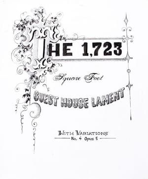 Artwork Title: The Square Foot Guest House Lament