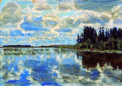 Artwork Title: Landscape with River