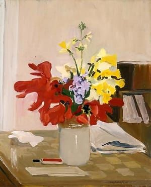 Artwork Title: Anemone and Daffodil