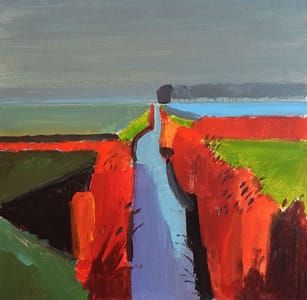 Artwork Title: Foggy Ditch II, Fodderfen Drove, Feb