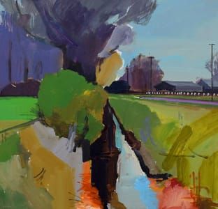 Artwork Title: Ditch on Mildenhall Fen