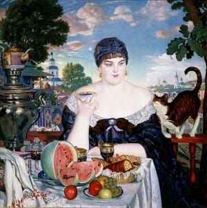 Artwork Title: Merchant’s Wife at Cat’s Tea