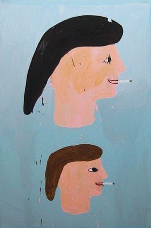 Artwork Title: Two bitches or mother and daughter