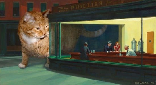 Artwork Title: Edward Hopper's Nighthawks