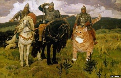 Artwork Title: BogatyrsHeroes (Bogatyri), based on Viktor Vasnetsov