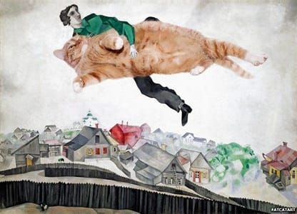 Artwork Title: Occupy the Sky, based on Marc Chagall, Over the town