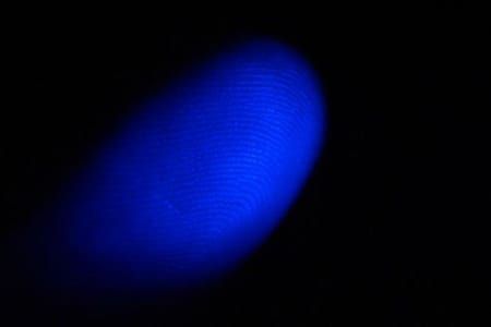 Artwork Title: Blue Finger in The Night, Agathe Eyes