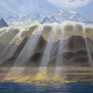 Artwork Title: Sun Over Southern Mountains