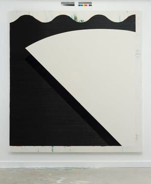 Artwork Title: Stage Right, (Black Horizontal with Shadowed Swipe)