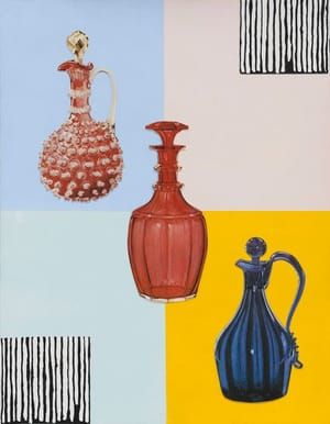 Artwork Title: Drawing for Three Bottles