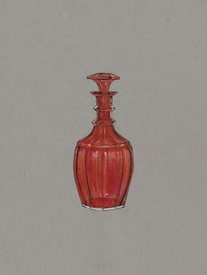Artwork Title: Preliminary Drawing for Three Bottles