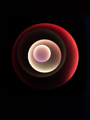 Artwork Title: Diagonally Offset Circles -- Sunset