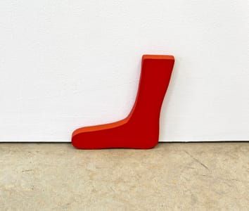 Artwork Title: Untitled (red sock, right)