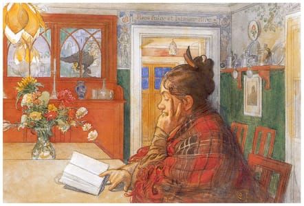 Artwork Title: Karin Reading