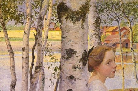Artwork Title: Lisbeth at the birch grove