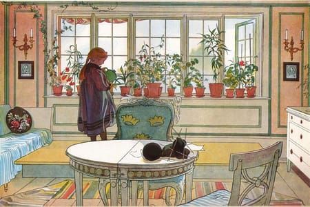 Artwork Title: Flowers on the Windowsill