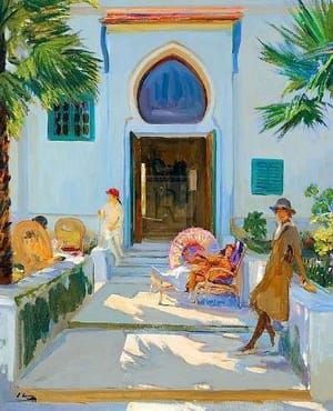 Artwork Title: My Studio Door, Tangier