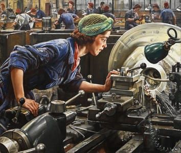 Artwork Title: Ruby Loftus Screwing a Breech Ring
