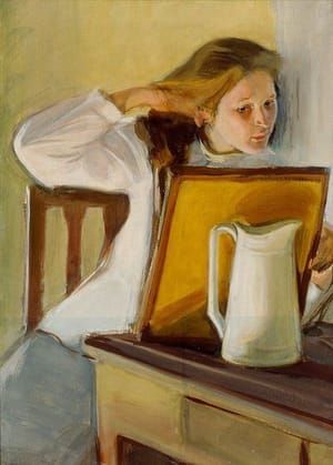 Artwork Title: Girl Combing Her Hair
