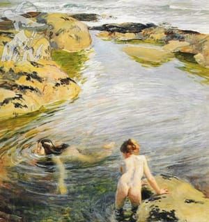 Artwork Title: Children swimming