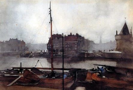 Artwork Title: Prins Hendrikkade in Amsterdam