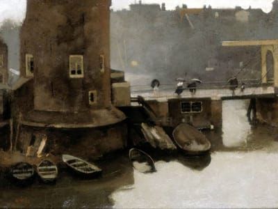 Artwork Title: Montelbaanstoren In Amsterdam Sun