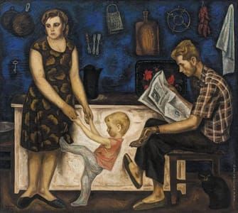Artwork Title: Семья Болотовых. Из цикла «Размышления о жизни» (Family Bolotovs. From the series 
