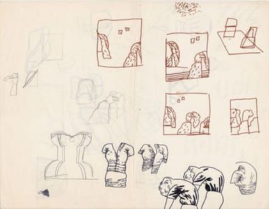 Artwork Title: Untitled (hunched women and more)