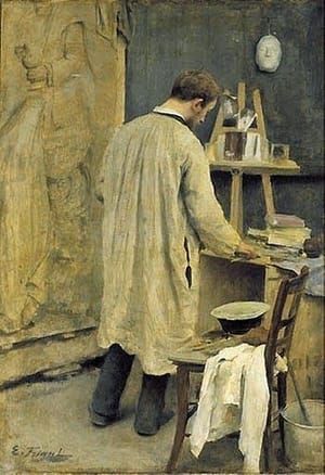 Artwork Title: Interior of Studio