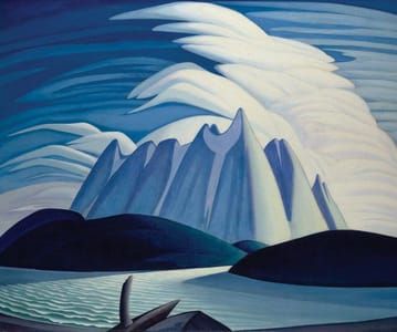 Artwork Title: Lake and Mountains