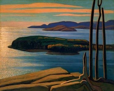 Artwork Title: Afternoon Sun, Lake Superior