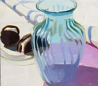 Artwork Title: Blue Glass & Moon Pies