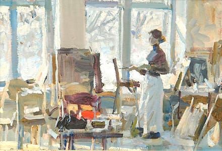 Artwork Title: Its Snowing Behind the Window