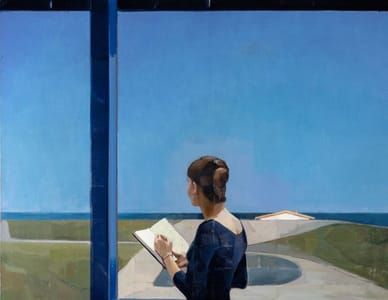 Artwork Title: Blue and House