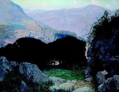 Artwork Title: Pejzaż z Anticoli (Landscape at Anticoll)