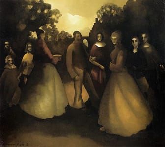 Artwork Title: Familie in de tuin (Family in the Garden)