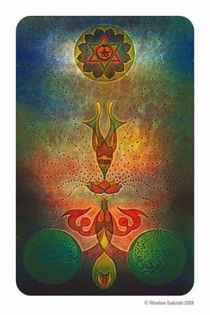 Artwork Title: Composition Lotus Flower 1 (Kompozycja z Kwiatem Lotosu 1)
